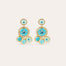 Boucles d'oreilles Sequin deux rangs