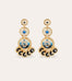 Boucles d'oreilles sequin triple