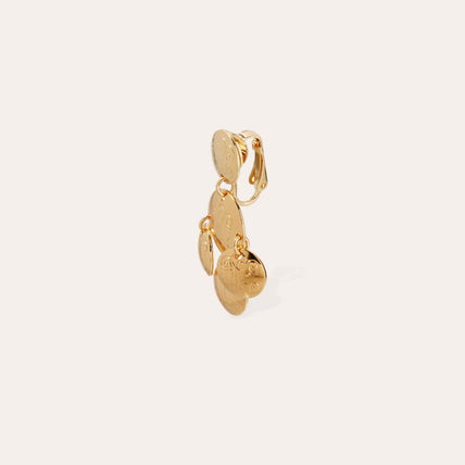 Boucles d'oreilles Sequin Diva dorées