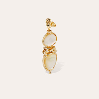 Boucles d'oreilles Sirena - Nacre blanche