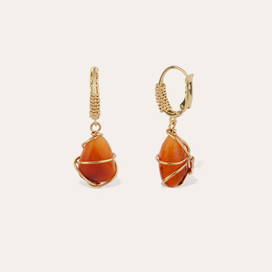 Boucles d'oreilles Tao Rainbow - Cornaline