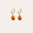 Boucles d'oreilles Tao Rainbow - Cornaline
