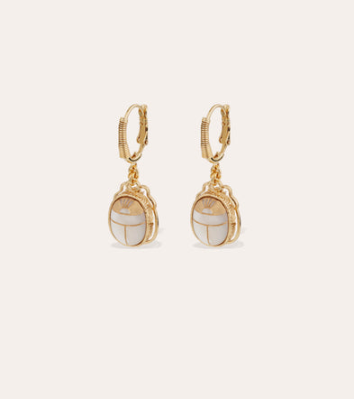 Tao Scaramouche Earrings - White Mother-of-Pearl