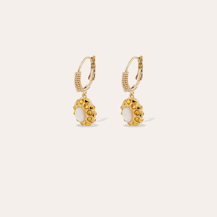 Tao Splash Earrings - White Mother-of-Pearl
