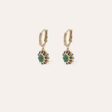 Tao Splash Earrings - Malachite