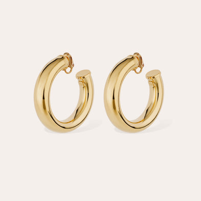 Boucles d'oreilles créoles Turner dorées