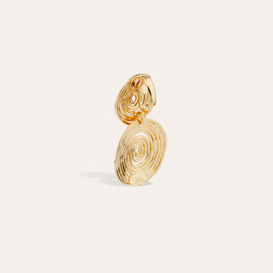 Boucles d'oreilles Wave petit modèle dorées