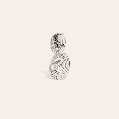 Boucles d'oreilles Wave petit modèle argentées