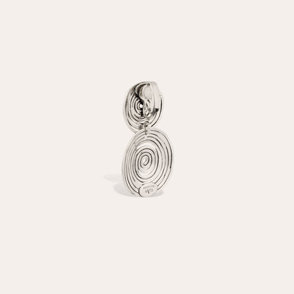 Boucles d'oreilles Wave petit modèle argentées