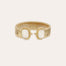 Pulsera doble Amarante - Nácar blanco