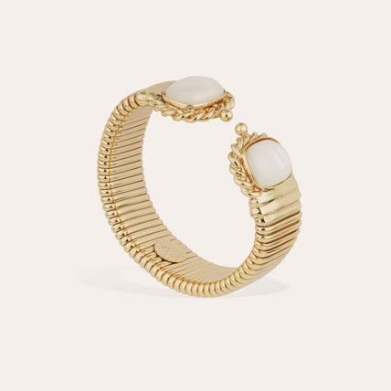 Pulsera doble Amarante - Nácar blanco