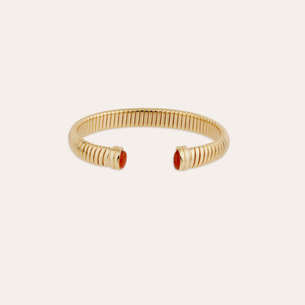 Antigone Bangle Bracelet - Carnelian