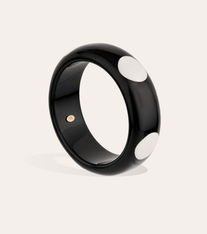 Cocci Acetate Bracelet - Black & White