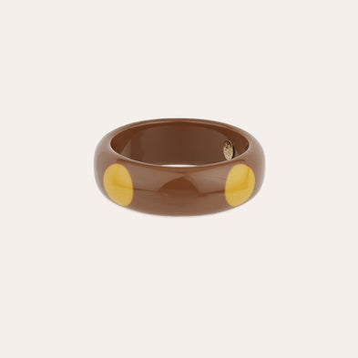 Bracelet Cocci - Marron & Moutarde