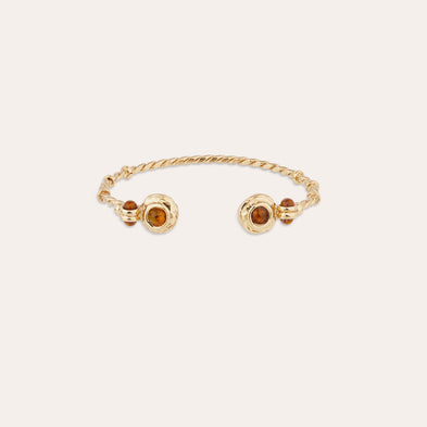Bracelet jonc Amarante torsade mini