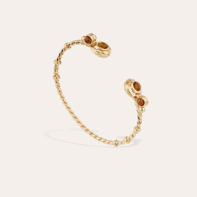 Bracelet jonc Amarante torsade mini