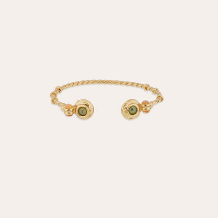 Bracelet jonc Amarante torsade mini