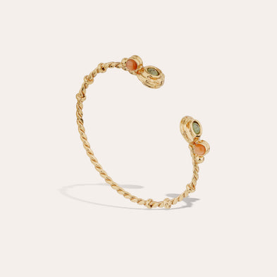 Bracelet jonc Amarante torsade mini