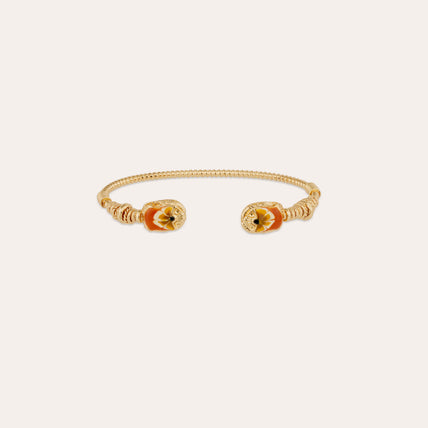 Armband „Duality“ – großes Scaramouche-Modell „ Torsade “ mit Emaille