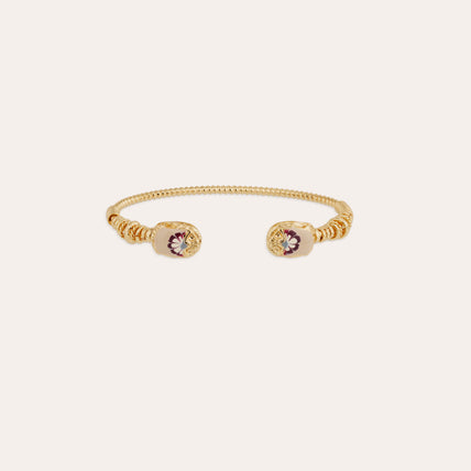 Armband „Duality“ – „Grand Scaramouche“ torsade , vergoldetes Emaille
