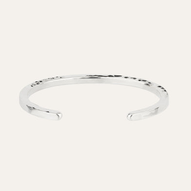 Bracelet Eliot martelé argenté