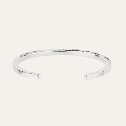 Bracelet Eliot martelé argenté
