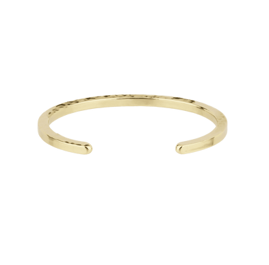 Eliot hammered gold bracelet - Engraving