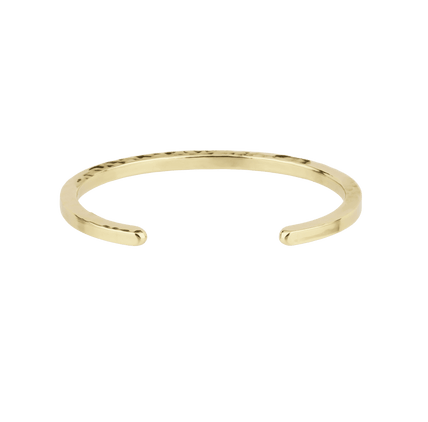 Bracelet Eliot martelé doré - Gravue