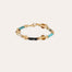 Bracelet Kali doré - Turquoise