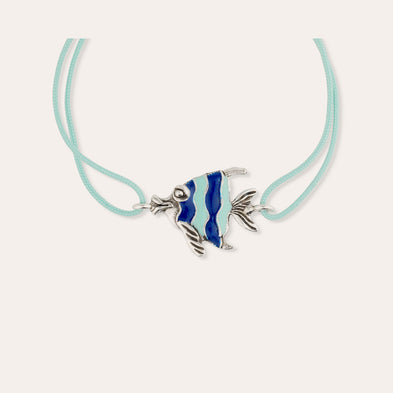 Pulsera tipo eslabón «Angelfish» plateada
