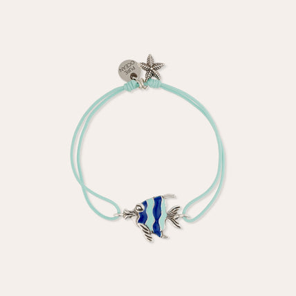 Pulsera tipo eslabón «Angelfish» plateada