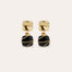 Boucles d'oreilles Rainbow Square petit modèle - Balsate Noir