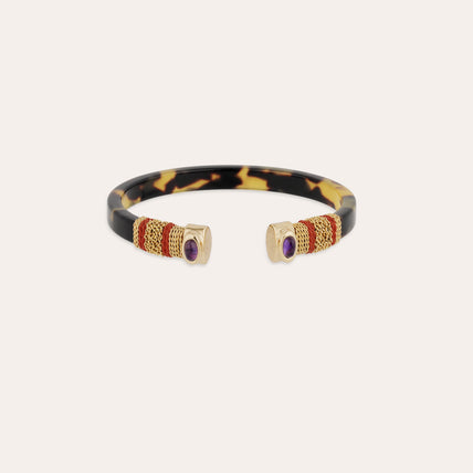 Bracciale Sarina in acetato - Ametista