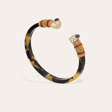 Bracciale Sarina in acetato - Ametista