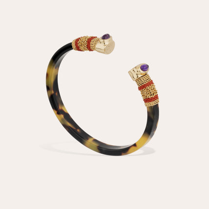 Bracciale Sarina in acetato - Ametista