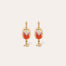 Boucles d'oreilles Scaramouche émail