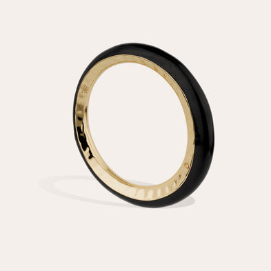 Selva Gold-Toned Acetate Bracelet - Black