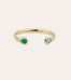 Bracelet Saint Germain doré - Amazonite