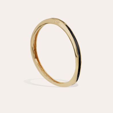 Bracelet Suerte émail - Noir