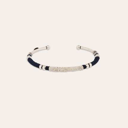 Bracciale rigido Zanzibar, modello grande, color argento