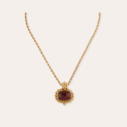 Amaranth Necklace - Silicified Wood
