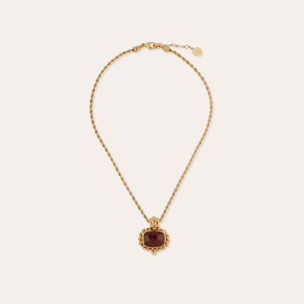 Amaranth Necklace - Silicified Wood