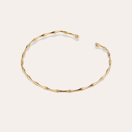 Bambou , Gold-Plated Necklace