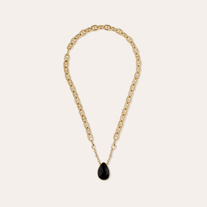 Billy Gold Necklace - Black Onyx