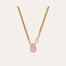 Billy Gold Necklace - Rose Quartz