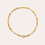 Collier Kali cabochons doré - Hématoïde jaune