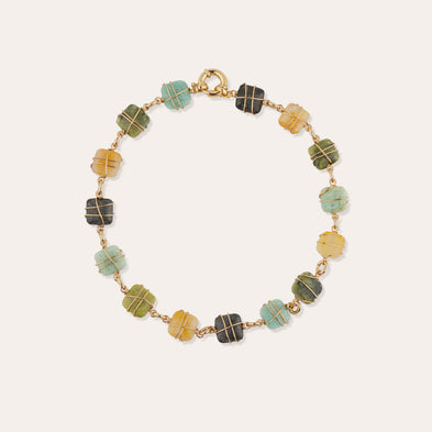 Rainbow Square Necklace, Small - Vésonite