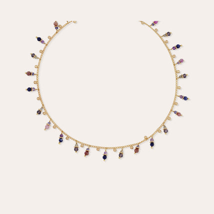 Collier Tangerine - Améthyste & Rhodonite