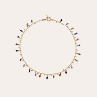 Collier Tangerine - Améthyste & Rhodonite