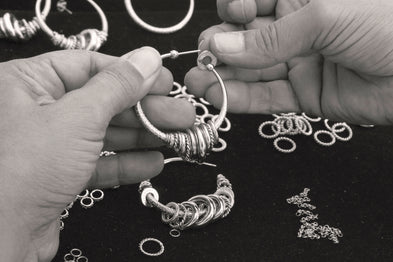 Boucles d'oreilles créoles Maranzana argentées